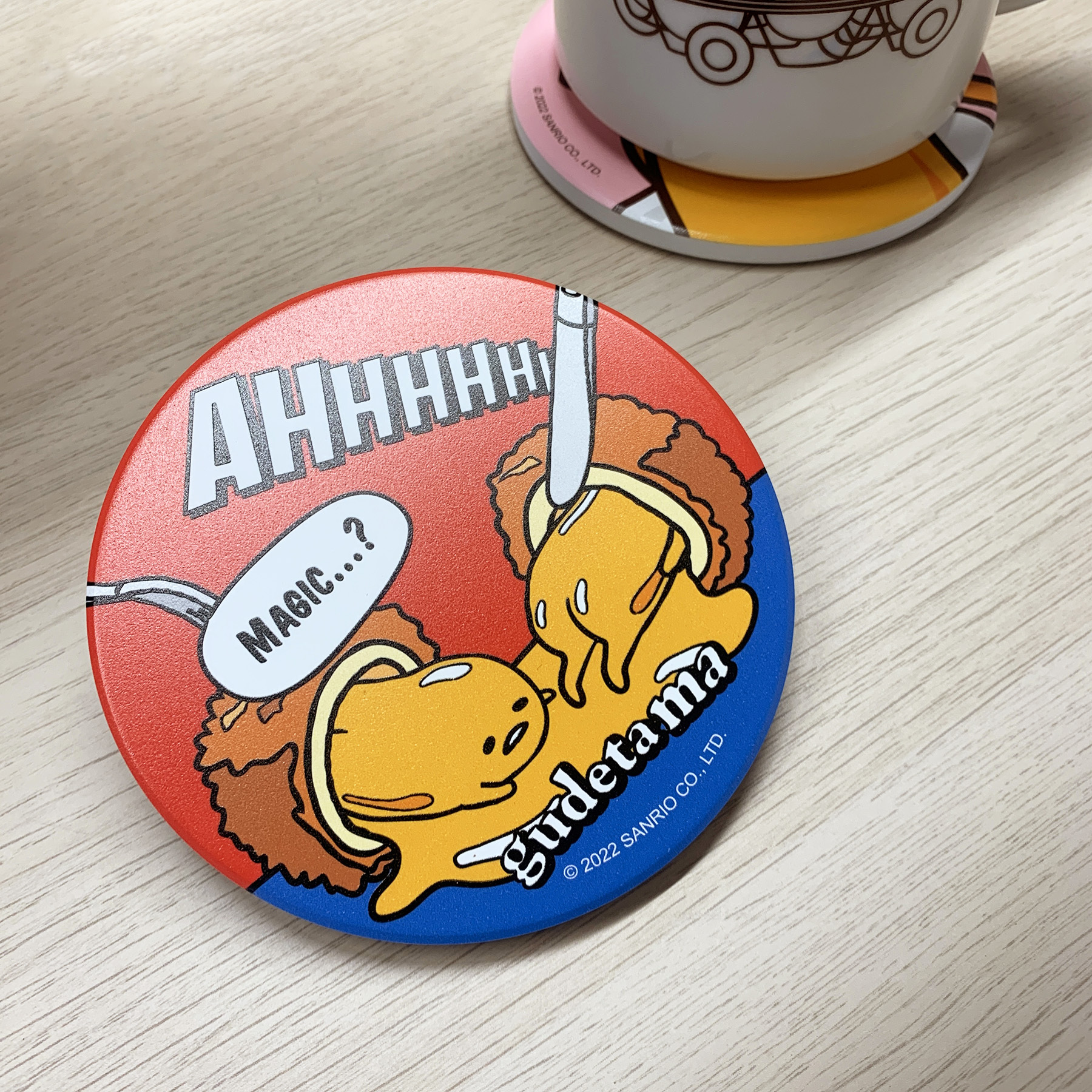 蛋黃哥-陶瓷杯墊-MAGIC款