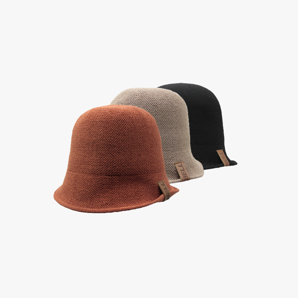 【肌暖】經典質感款 皮標點綴編織帽丨7GH0114