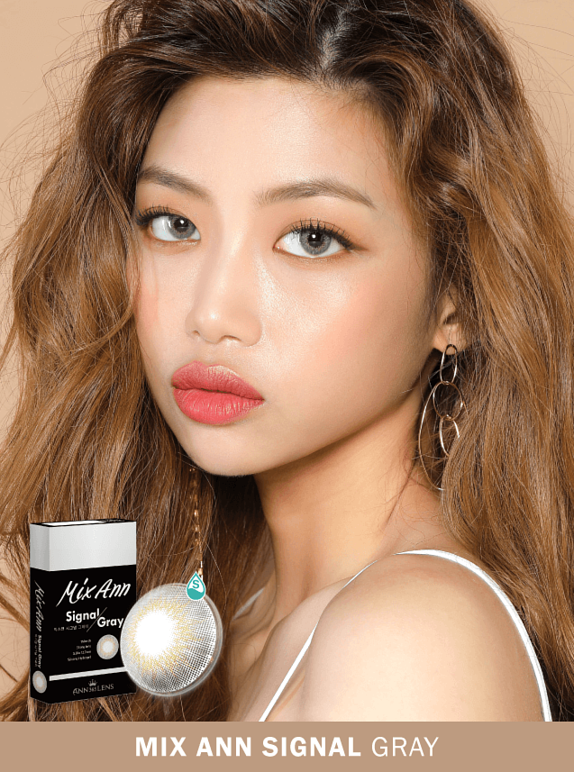 ANN365 Mix Ann Signal  / Honey U Monthly信號亮灰月拋隱形眼鏡｜每盒2片
