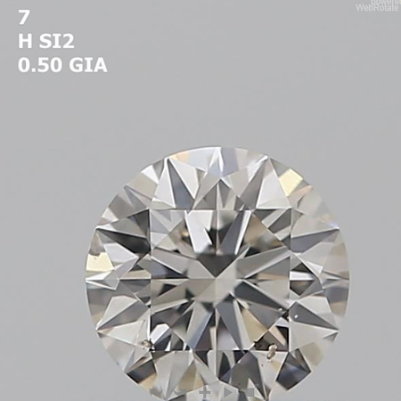 Round 0.5 ct H SI2 EX EX EX N