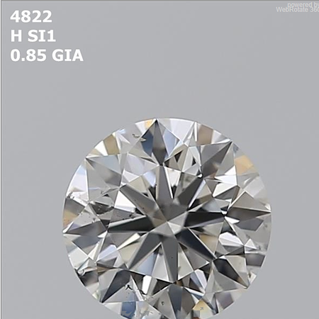 Round 0.85 ct H SI1 EX EX EX N