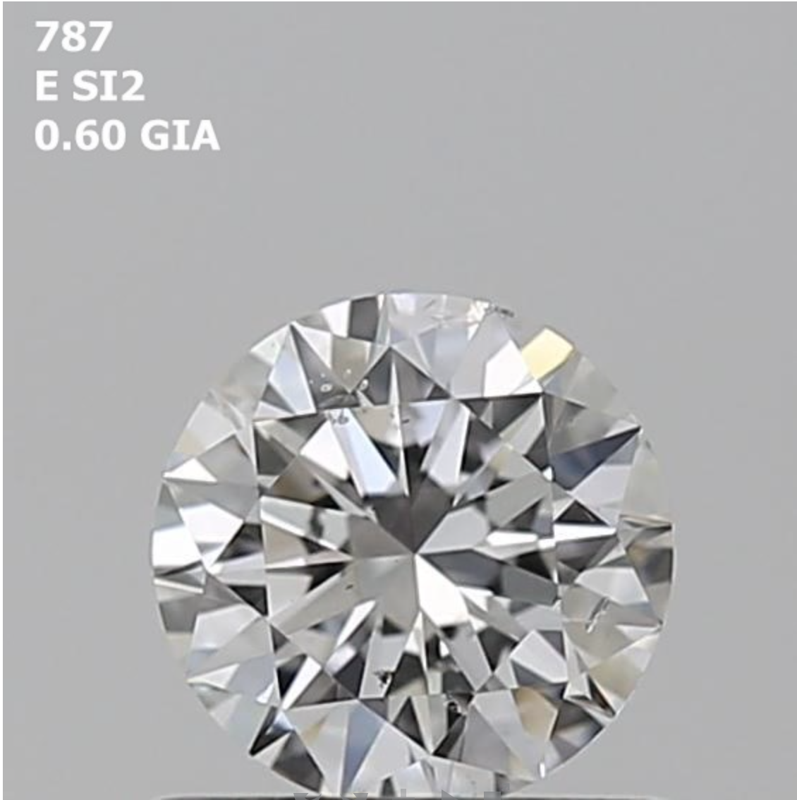 Round 0.6 ct E SI2 EX EX EX N