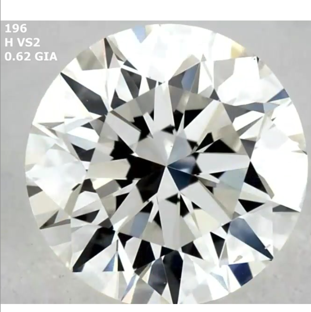 Round 0.62 ct H VS2 EX EX EX N