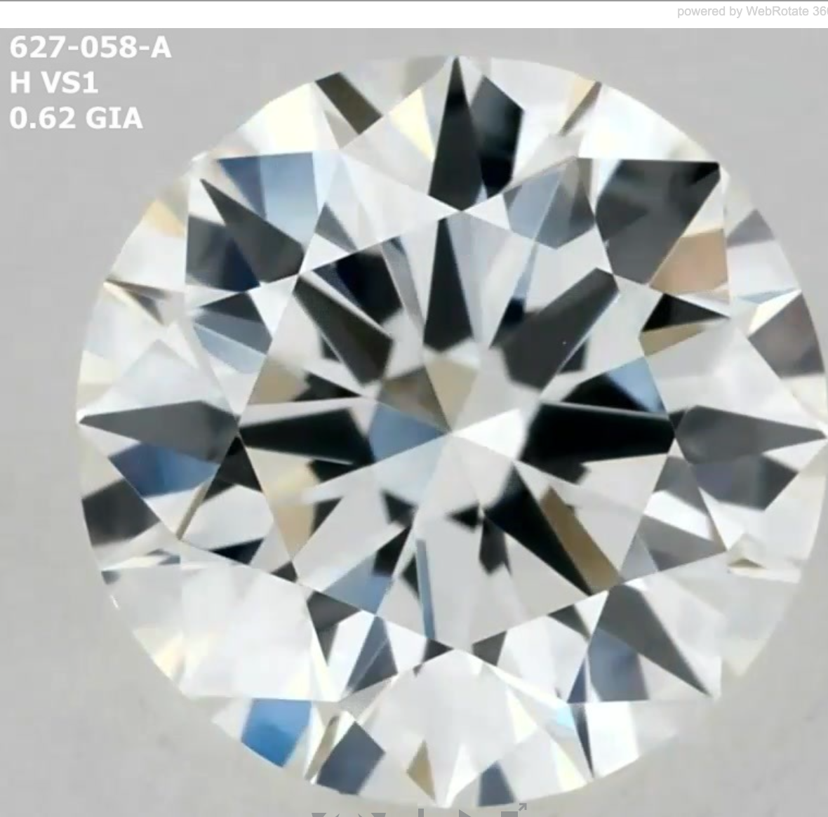 Round 0.62 ct H VS1 VG VG VG F