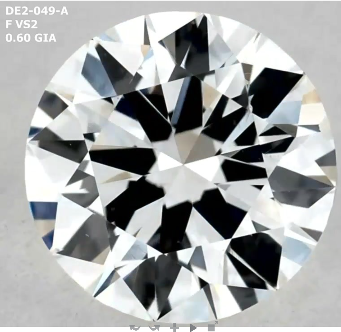 Round 0.6 ct F VS2 VG VG VG N