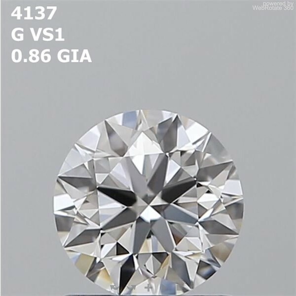 Round 0.86 ct G VS1 EX EX EX N