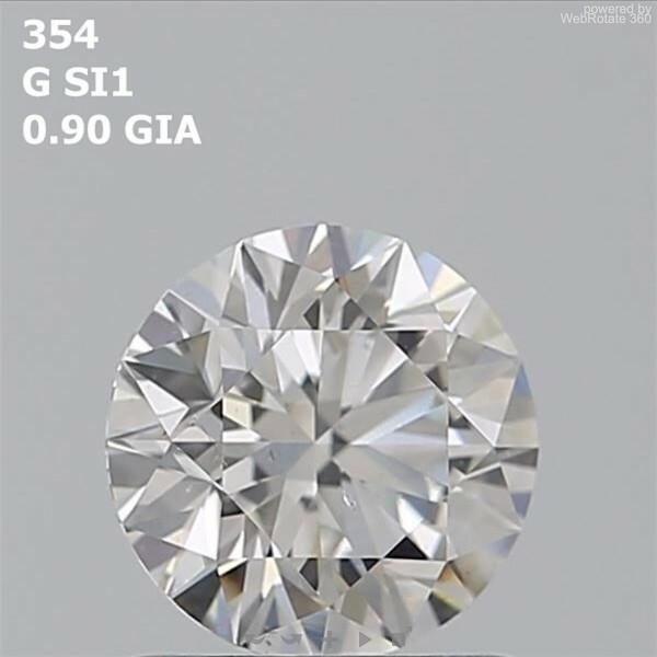 Round 0.9 ct G SI1 EX EX EX N