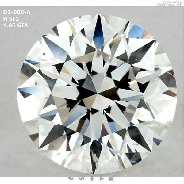 Round 1.06 ct H SI1 EX EX EX N