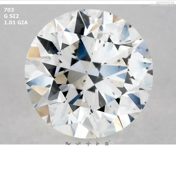 Round 1.01 ct G SI2 EX EX EX N