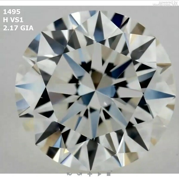 Round 2.17 ct H VS1 EX EX EX N