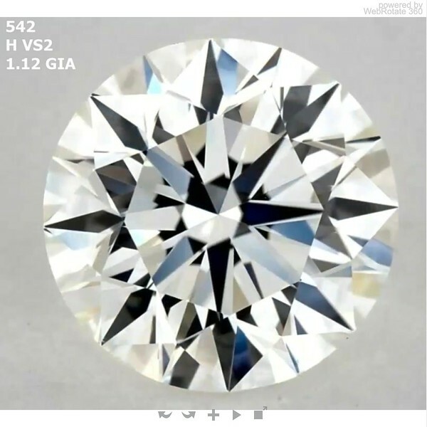 Round 1.12 ct H VS2 EX EX EX N