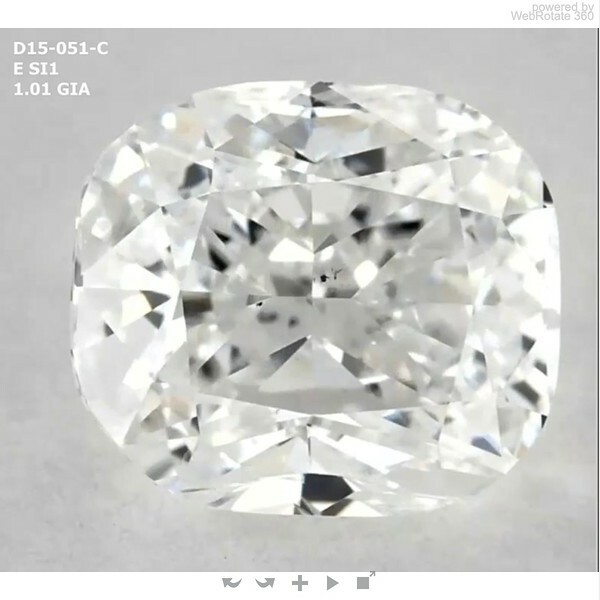 Cushion  1.01 ct E SI1  VG G N