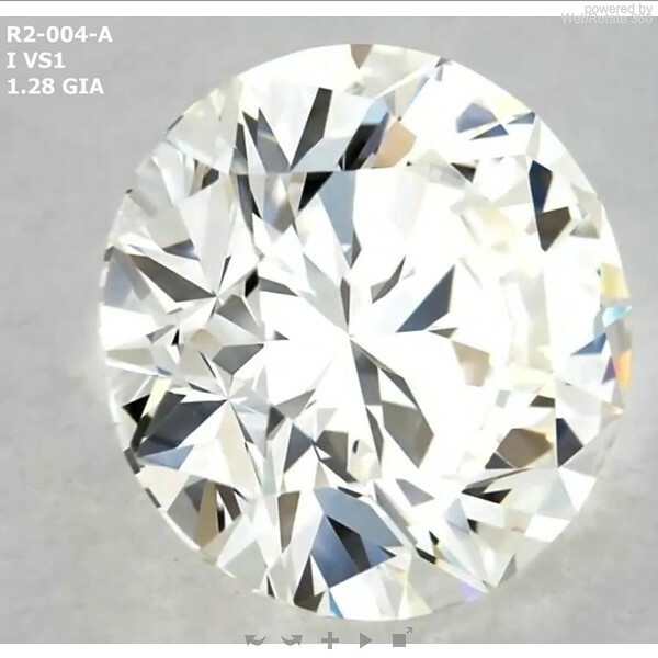 Round 1.28 ct I VS1 EX EX EX N