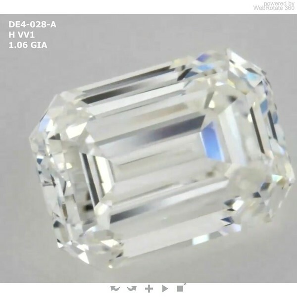 Emerald 1.06 ct H VVS1  VG VG N