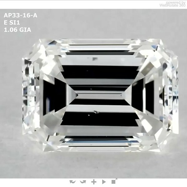 Emerald 1.06 ct E SI1  VG VG N