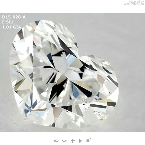 Heart  1.01 ct E SI1  VG G N