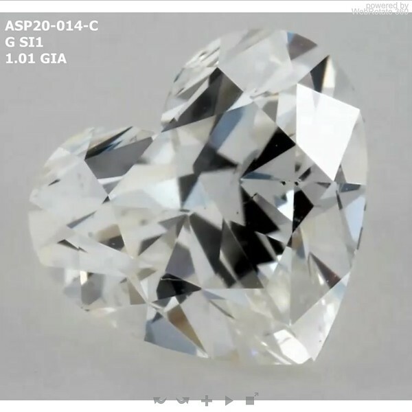Heart  1.01 ct G SI1  VG VG N