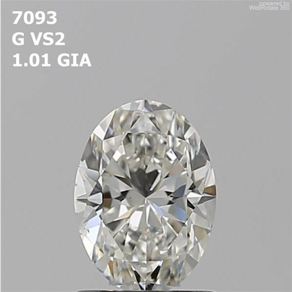 Oval  1.01 ct G VS2  EX VG N