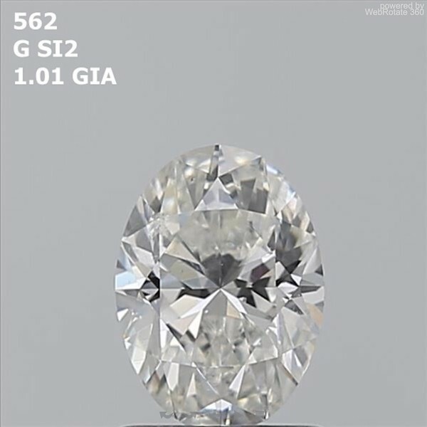 Oval  1.01 ct G SI2  EX VG N