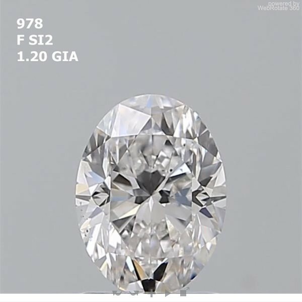 Oval  1.2 ct F SI2  EX EX N