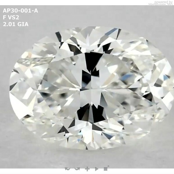 Oval  2.01 ct F VS2  VG EX N