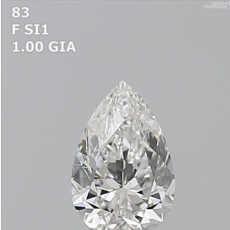 Pear  1 ct F SI1  EX VG N
