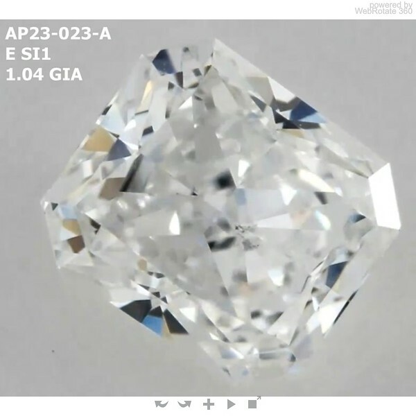 Radiant 1.04 ct E SI1  VG VG N
