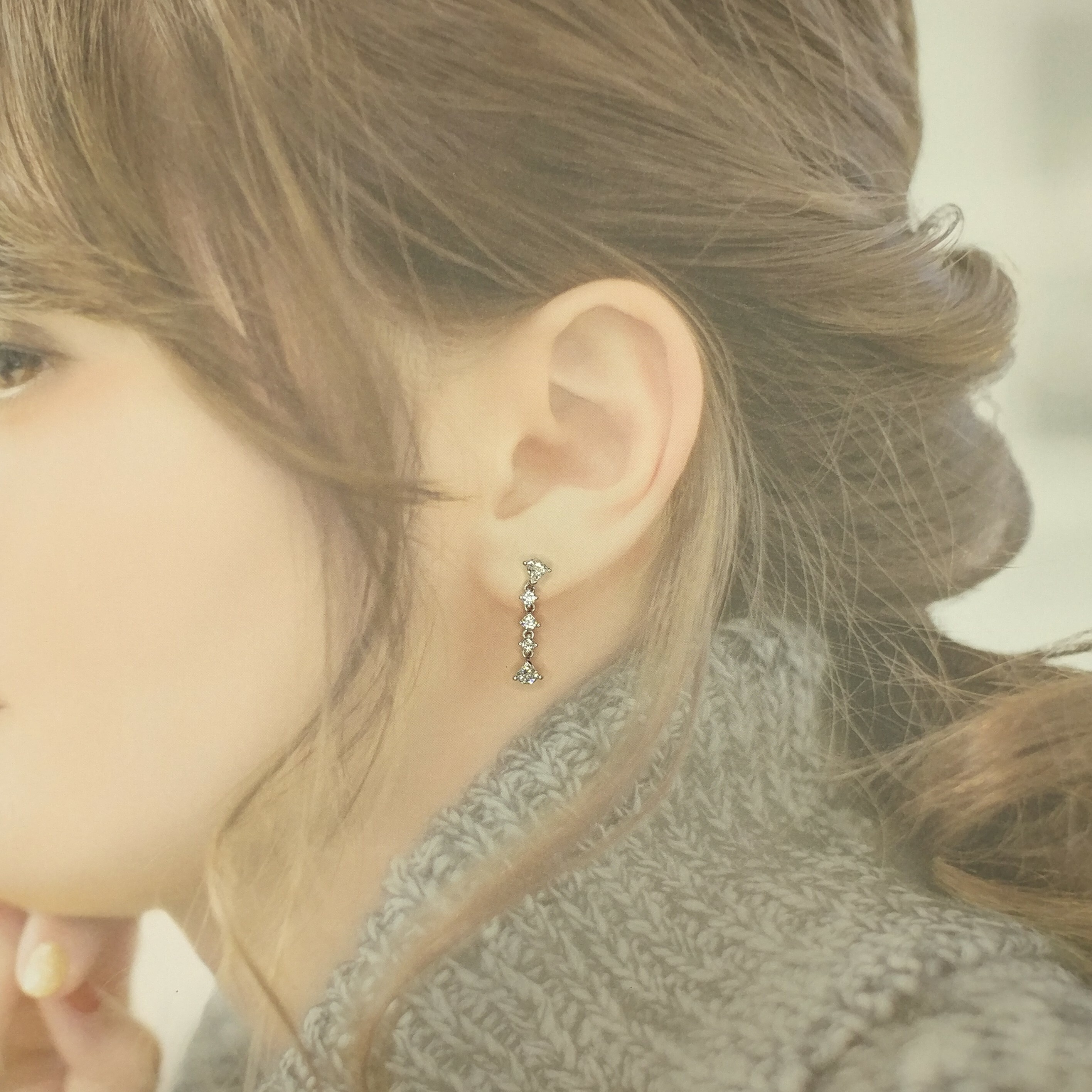 18K White Gold 1.26ct Diamond Earrings