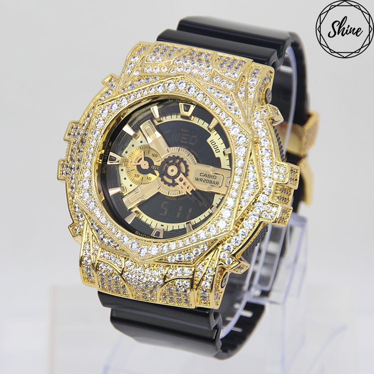 金色 改裝手錶 GA-110GB-1A - 玫瑰