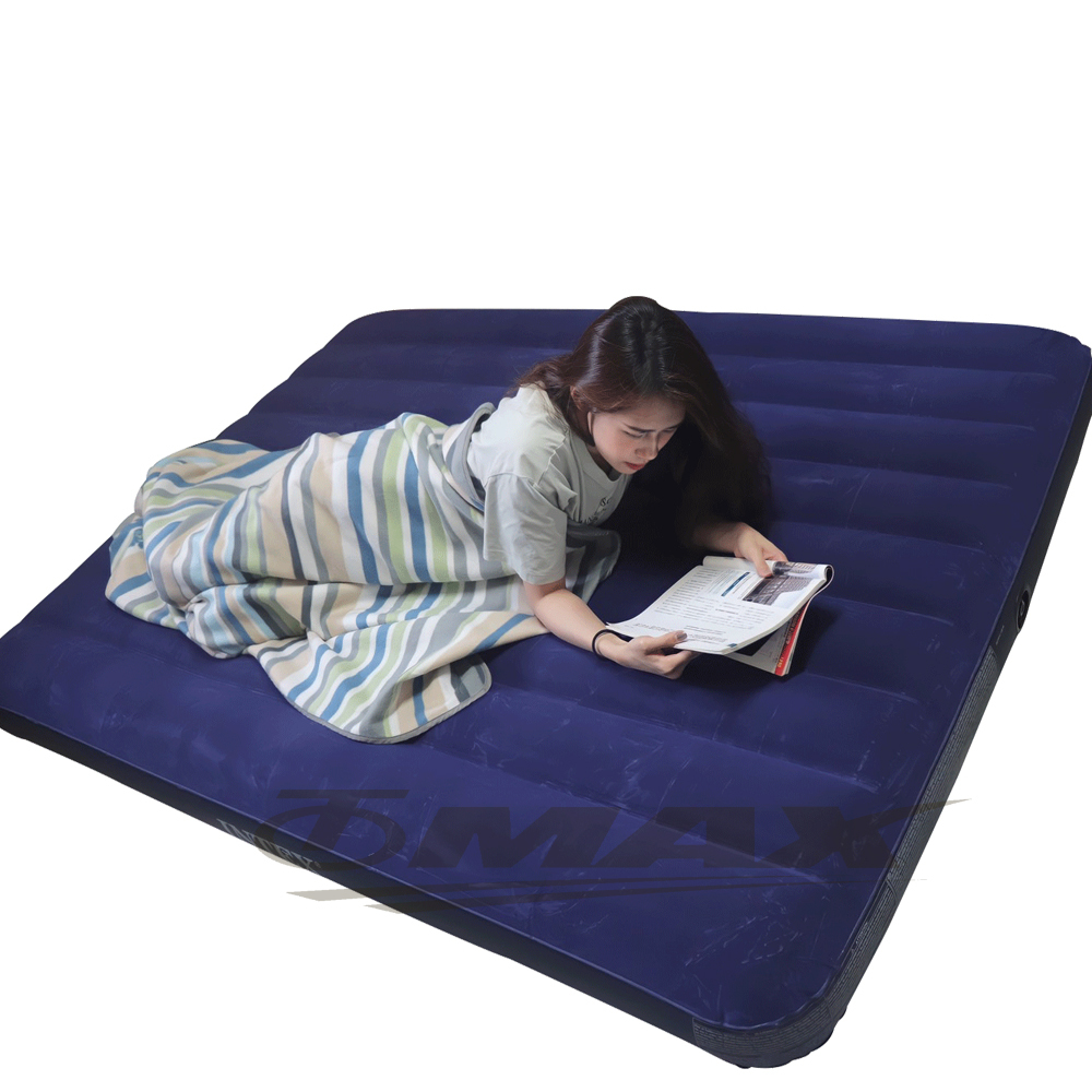 INTEX-加大雙人-新一代線拉纖維充氣床墊+插電式兩用打氣機 破盤下殺 OMAX歐妹思購物網