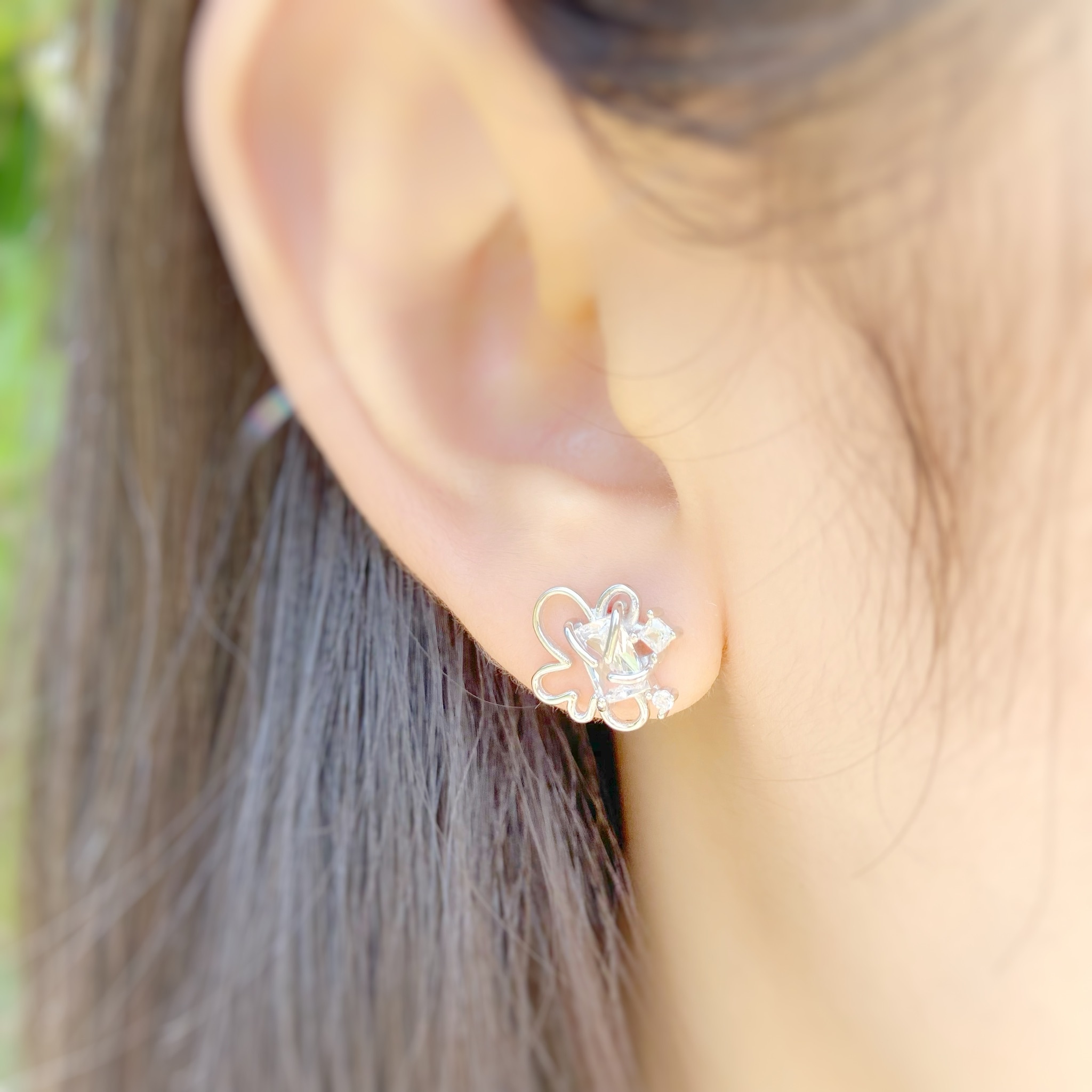 | 925 Silver・White Gold・Rose Gold | Melting By Love Earrings（Silver / Rose Gold） | EA0529 |