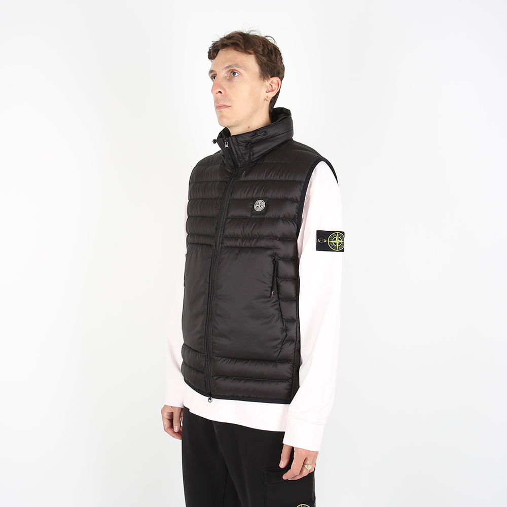 Stone Island 無袖 Realdown 夾克 黑色