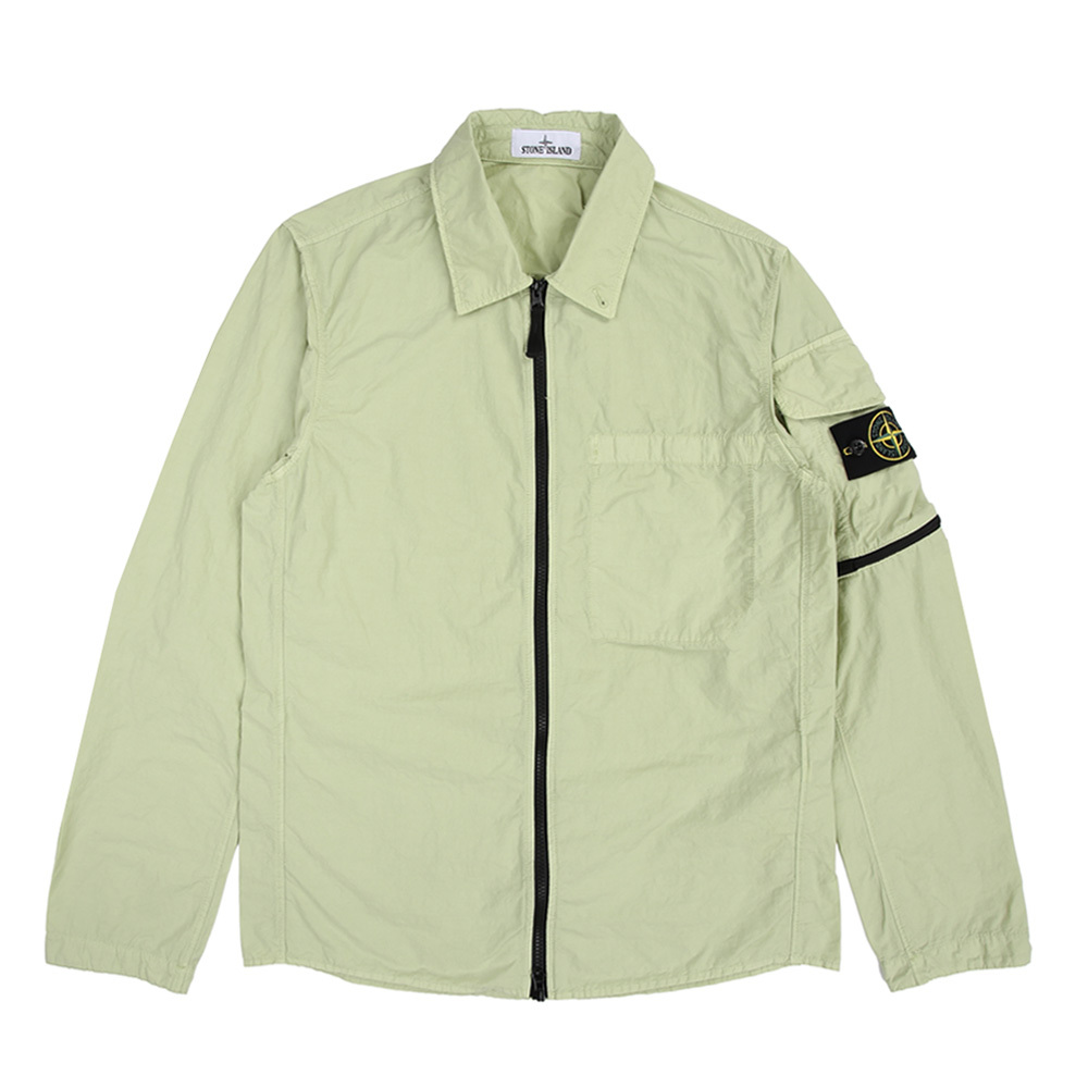 Stone Island 100% 聚酰胺 Overshirt 外套 淺綠色