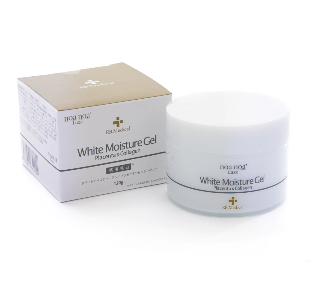 日本Noa noa Luxe White Moisture Gel胎盤美白水份霜  120g