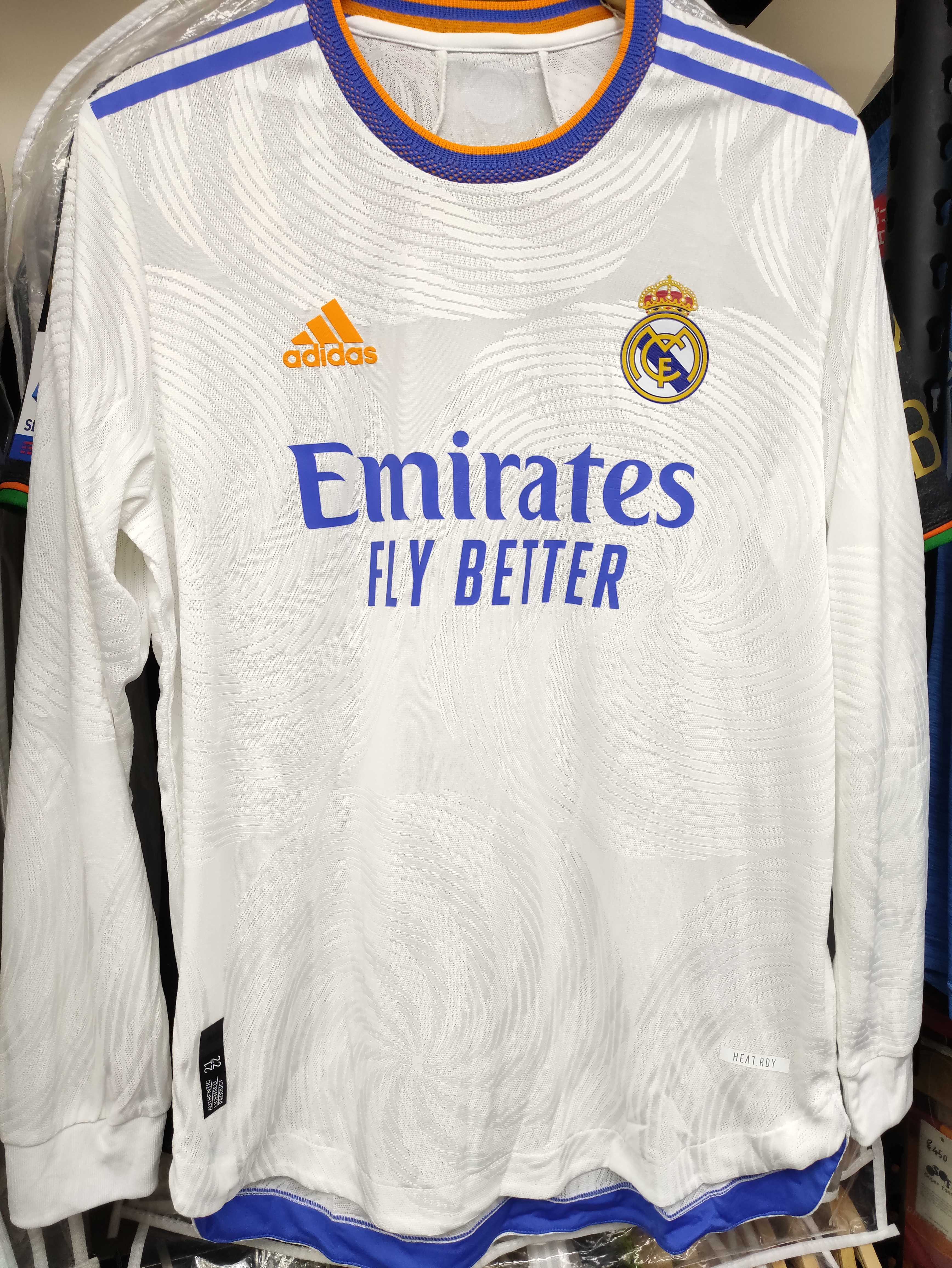21-22皇家馬德里主場長袖球員版球衣