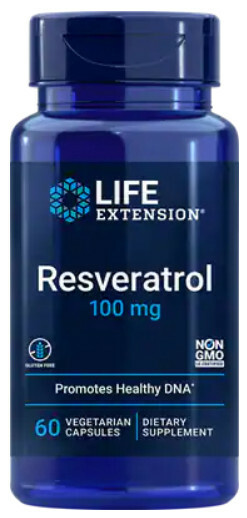 Life Extension Resveratrol 100 mg, 60 vegetarian capsules