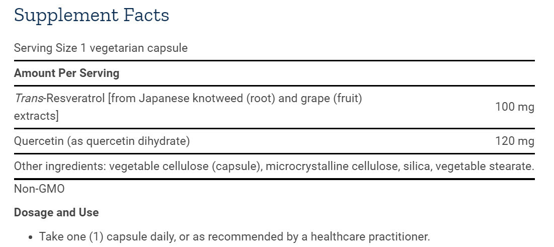 Life Extension Resveratrol 100 mg, 60 vegetarian capsules