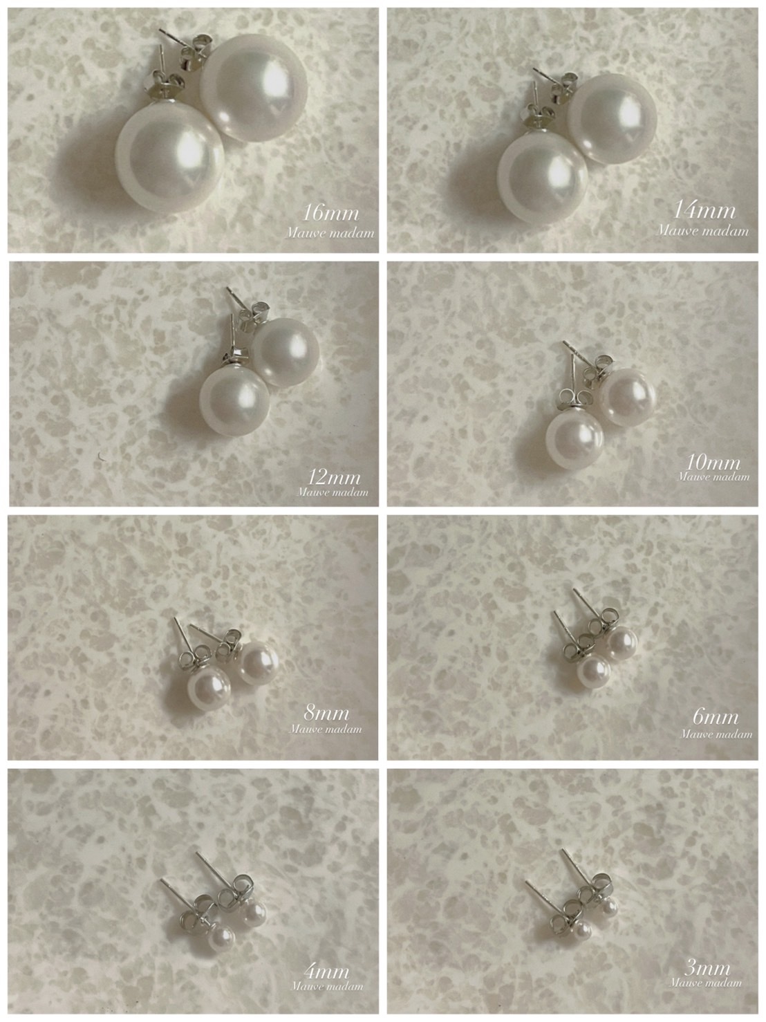925silver-A Pearl earrings