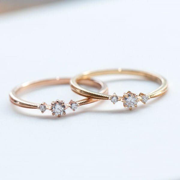 18K Trio Diamond Ring