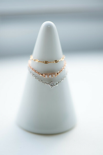 18K Bari Diamond Chain Ring