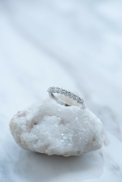 18K 2.6mm Half Eternity Diamond Ring