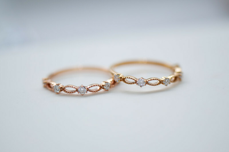 18K Garden Leaf Diamond Ring