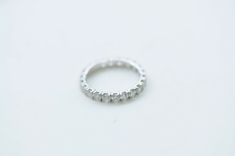 18K Full Band Diamond Eternity Ring