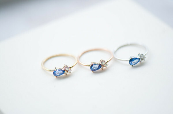 18K Aquamarine Diamond Ring