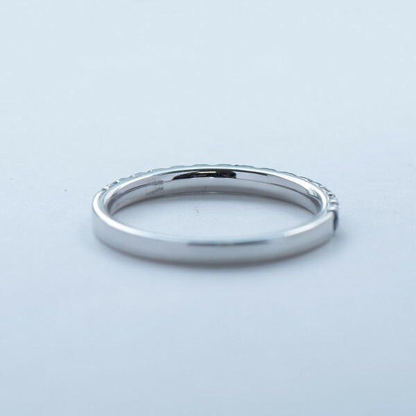 18K Blue Sapphire & Diamond Eternity Ring