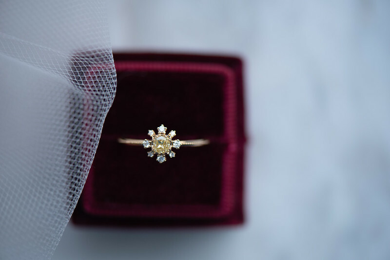 18K Sunflower Yellow Diamond Ring