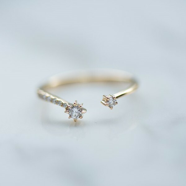 18K Lucica Matching Open Ring