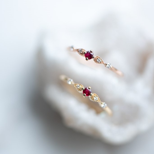 18K Shall We Ruby Diamond Ring