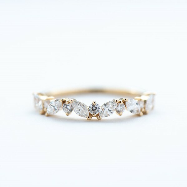 18K Mezcla Diamond Ring