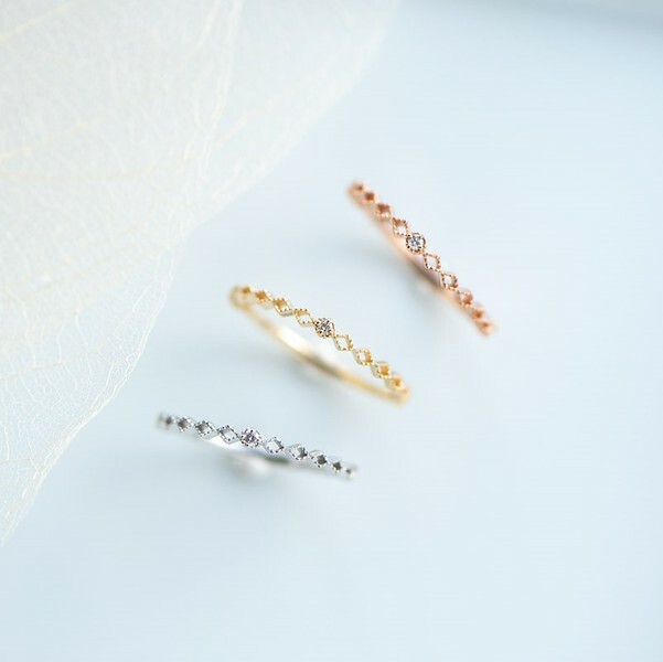 18K Verano Diamond Pinky Ring